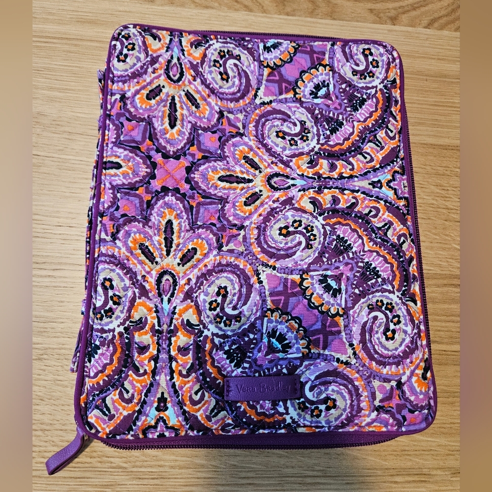 Vera Bradley Dream Tapestry Zip Around Tablet Organizer Case School Work